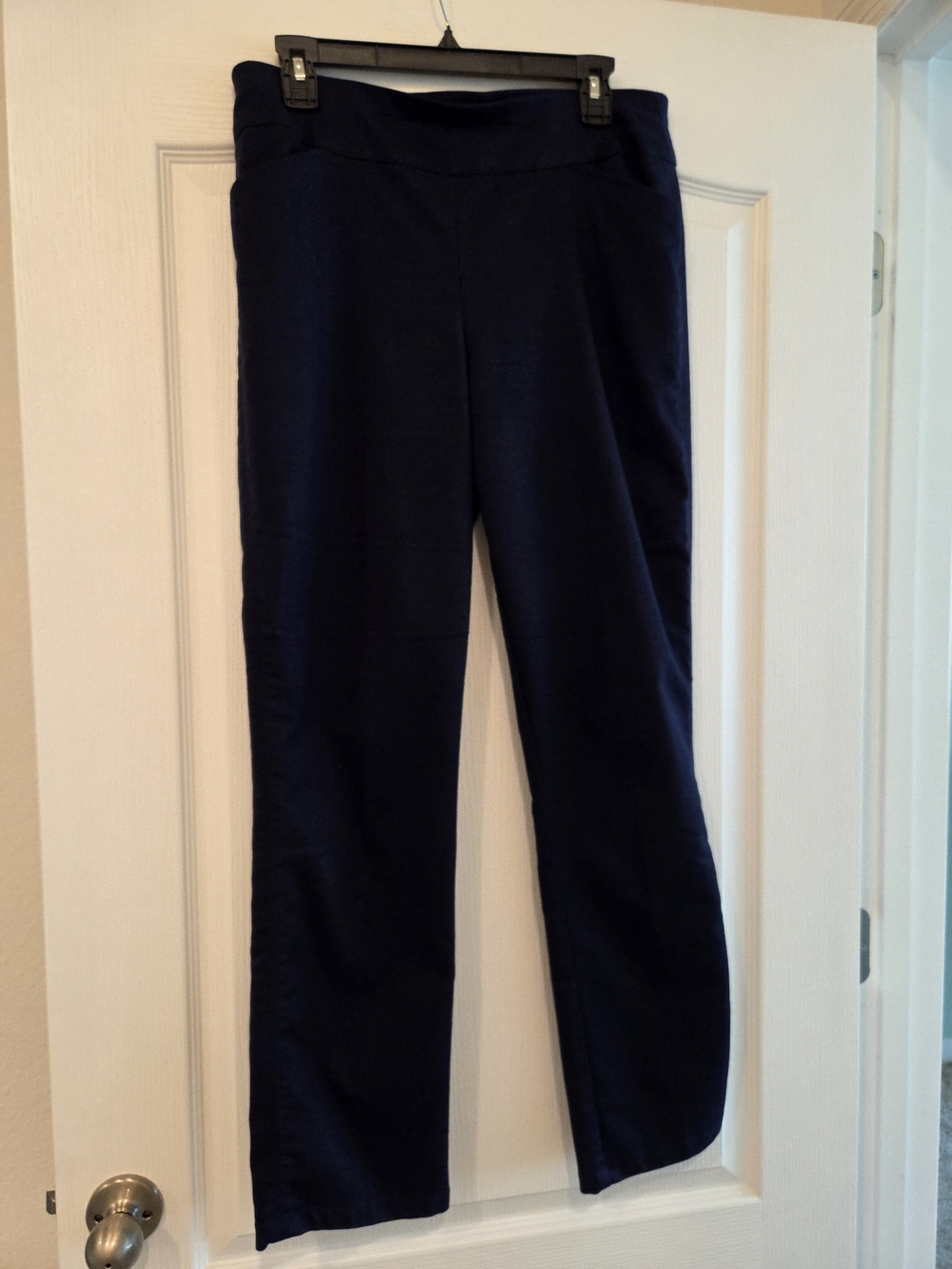 croft & barrow Navy Straight-Leg Ponte Pull-On Pants